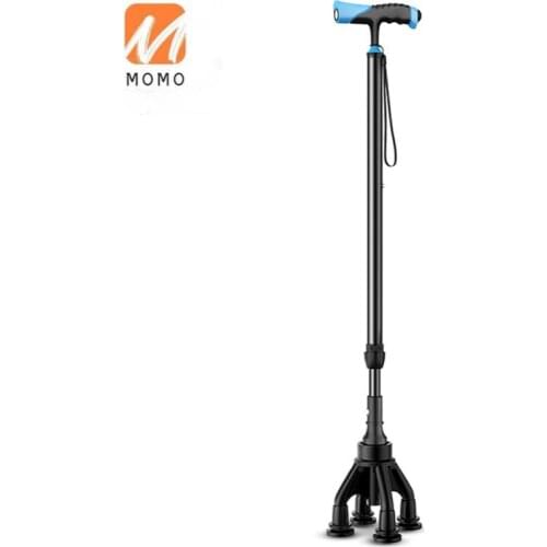 Walking Stick for the Elderly Medical Crutch for the Elderly Non-Slip Walking Stick Telescopic Four Foot Cane Stick