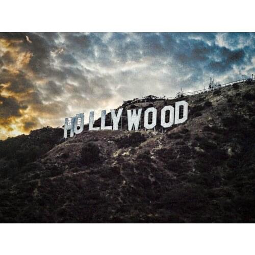 Vintage hollywood mountain backdrop High quality Computer print party backgrounds