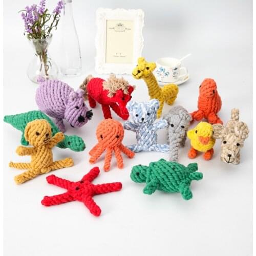 Aquatic Fruit Shape Puppy Dog Chew Rope Toys for Small Medium Dogs Bite Resistant Pet Accessories Yorkies Toy honden speelgoed