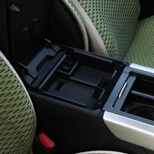 Armrest Storage Box Car Organizer Holder Tray For Land Rover Range Rover Evoque 2014-2018 Car Accessories