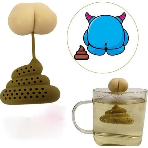 Funny Butt Shape Diffuser Tea Strainers Silicone Tea Infuser for Leaf Herbal Spice Filter Loose Teapot Accessory Creative Gifts