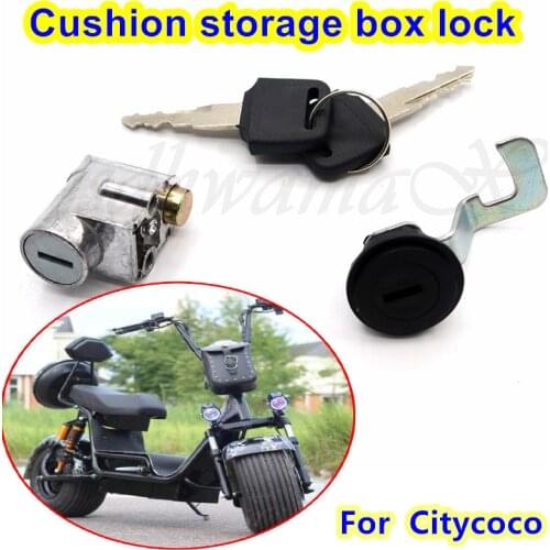 The Cushion Storage Box Lock Is Suitable for Citycoco Cushion Box Lock, Trunk Luggage Lock, +2 Key