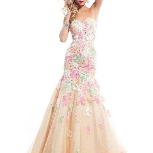 Charming Rachel Long Evening gown 2018 Sweetheart Appliques Beaded Backless Mermaid Formal Gown mother of the bride dresses