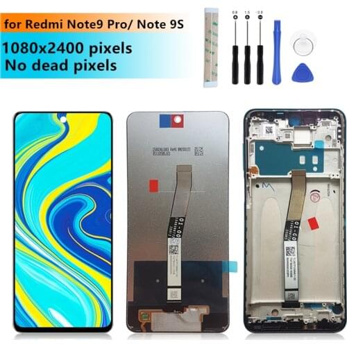 For Xiaomi Redmi Note 9 Pro LCD Display Touch Digitizer Screen For Xiaomi Redmi Note 9S LCD Screen Replacement