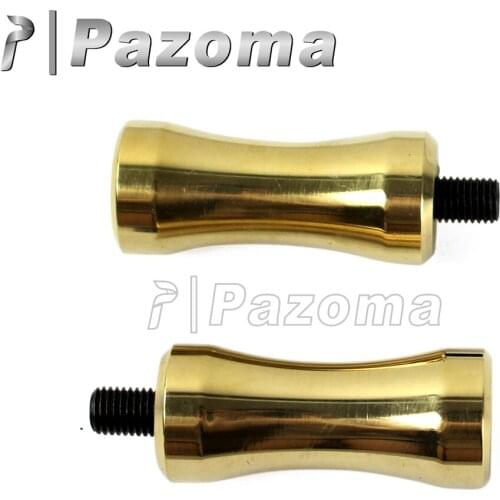 1Pair 8mm Bolt CNC Motorbike Shift Peg Vintage Brass Rough Gear Shifter Pedal Pegs for Harley 48 Dyna Glide Sportster 883R 883L