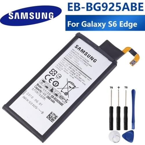 SAMSUNG Original Replacement Battery EB-BG925ABE 2600mAh For Samsung GALAXY S6 Edge G9250 G925FQ G925F G925S S6Edge G925V G925A