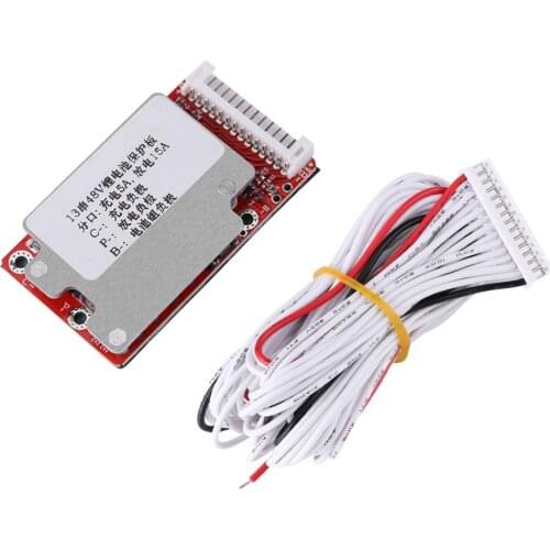 Battery Board Battery Charging Pack Board BMS for 13S 48V/54.6V Batteries