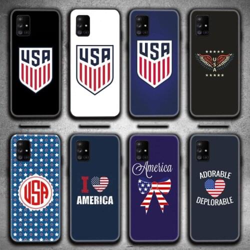 America USA Flag Phone Case For Samsung Galaxy A21S A01 A11 A31 A81 A10 A20E A30 A40 A50 A70 A80 A71 A51