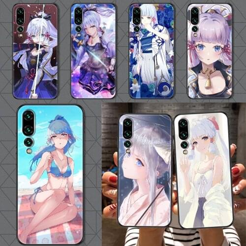 Genshin Impact Kamisato Ayaka Game Phone case For Huawei P Mate P10 P20 P30 P40 10 20 Smart Z Pro Lite 2019 black trend back