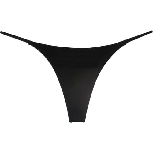 Sensual Lingerie Woman New Style Double-layer Thin Strap Sexy Thong Women Low-waist Double-layer Bikini Cotton Women Panties