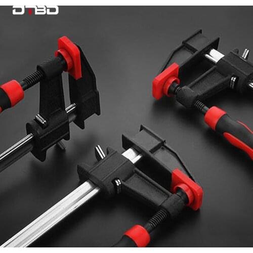 DTBD 6/12/18/24 Inch Heavy Duty F Clamp Fast Ratchet Release Speed Extrusion Multi-Purpose Woodworking Clamp Kit Diy Hand Tool