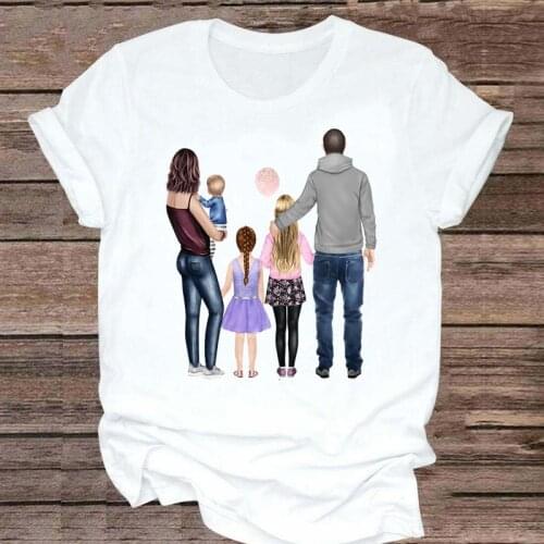 T-shirts Women Family Summer Casual Love Mother Mom Mama Fashion Graphic Clothes Aesthetic Tshirt Top Print Female Tee T-Shirt