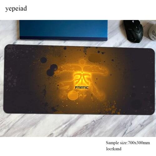 Fnatic mouse pad gamer thick gaming mousepad 900x400x3mm notbook desk mat locked edge padmouse games pc gamer mats gamepad