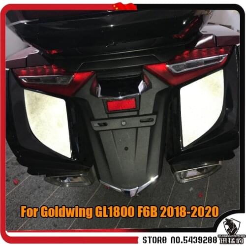 Moto black 1 set of reflective sticker hard saddle bags For Honda Goldwing Gold Wing GL1800 GL 1800 F6B F 6 B 2018 2019 2020