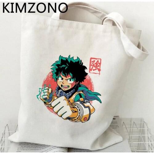 My Hero Academia Kaminari Denki shopping bag shopper handbag jute bag shopping bag string tote sac toile
