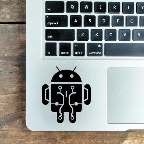 Android Robot Inside Humor Laptop Sticker for Macbook Air Pro Retina 11 12 13 15 inch Mac Book Skin HP Notebook Trackpad Decal