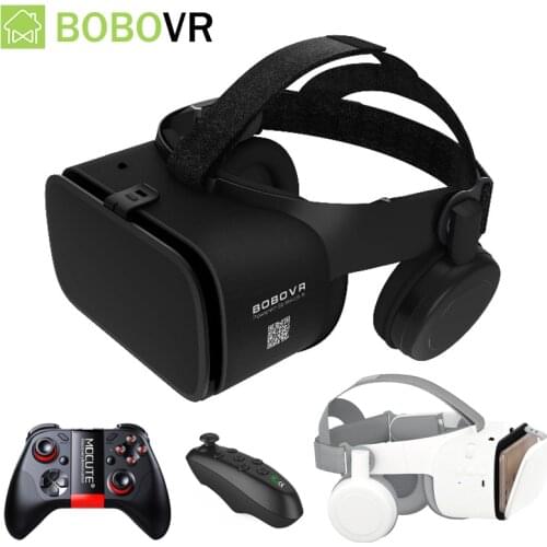 Newest BoBo VR Z6 Glasses 3D Virtual Reality Wireless Bluetooth VR Headset Helmet For iPhone Android Smartphone 4.7-6.2' inch