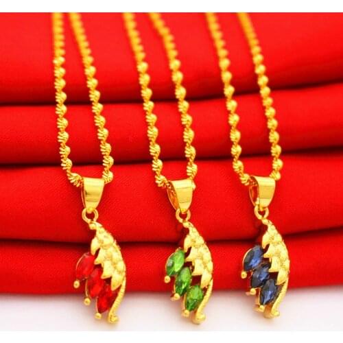 New Design Teardrop Torques 2020 Dubai 24K Gold Chain Jewelry Torques Clavicle Invisible Woman Wedding Necklaces Jewelry