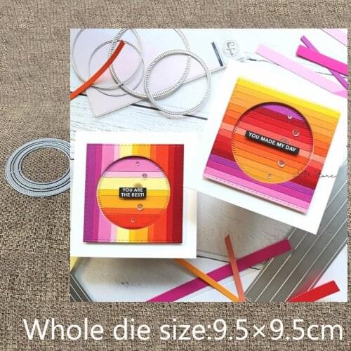 New Design Craft Metal stencil mold Cutting Dies circles frame decoration scrapbook die cuts Album Paper Card Craft Embossing