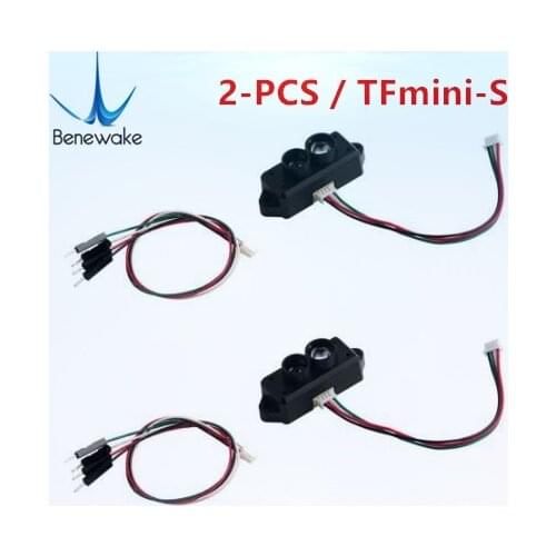 2pcs upgrade Benewake TFmini-S Lidar Range Finder Sensor Module Single Point Micro Ranging for Arduino Pixhawk Drone UART IIC