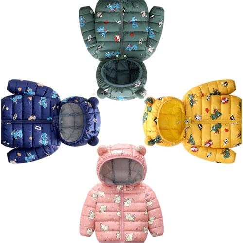 Casual Children Clothes Girl Cartoon Down Jacket Toddler Girl Clothes Hooded Coat for Boys Kids Children Winter Jacket Clothing