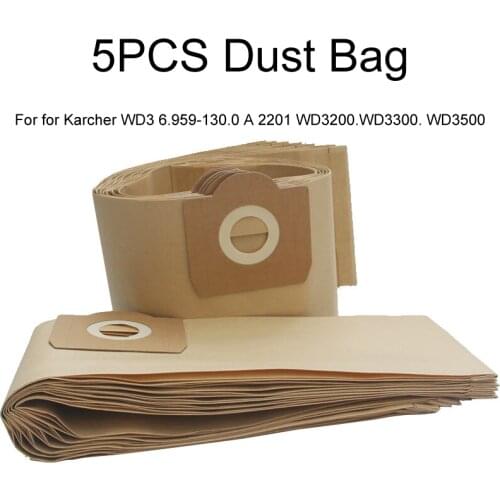 Vacuum Cleaner Dust Bag for Karcher WD3 WD3200 WD3300 WD3.500P MV3 SE4001 SE4002 6.959-130 Cleaner dust bags