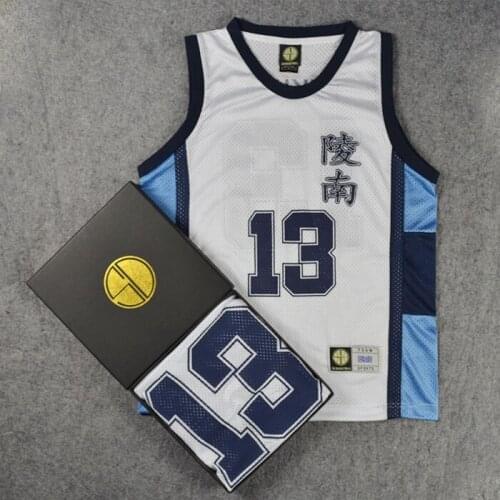 Slam Dunk Ryonan High School No.13 Kicchou Fukuda Cosplay Vest Basketball Jersey