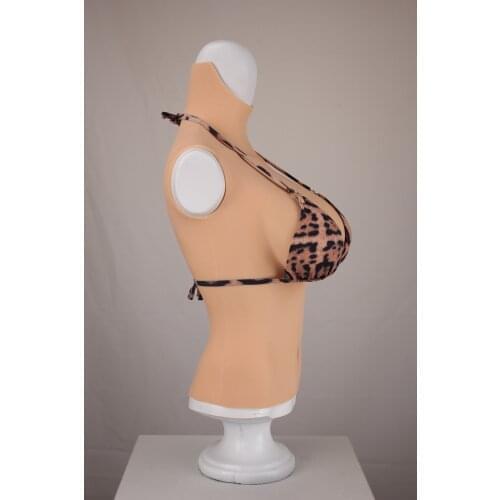 Upgrade 6G New D CUP Halfbody Fake Artificial Boobs Realistic Silicone Breast Forms Crossdresser Shemale Transgender Drag Queen