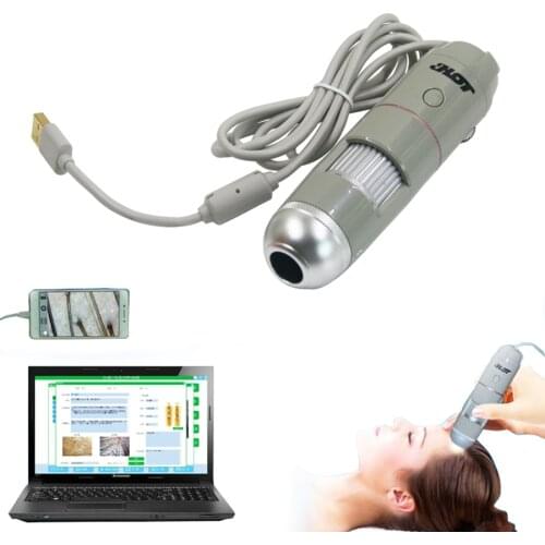 USB 5X-200X Intelligent Dermal Detector Smart Skin Analyzer Hair Analysis Detection Beauty 8LED Digital Scalp Hair Microscope