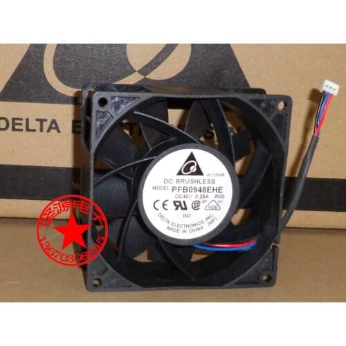 Delta Electronics PFB0948EHE R00 DC 48V 0.26A 90x90x38mm Server Cooling Fan