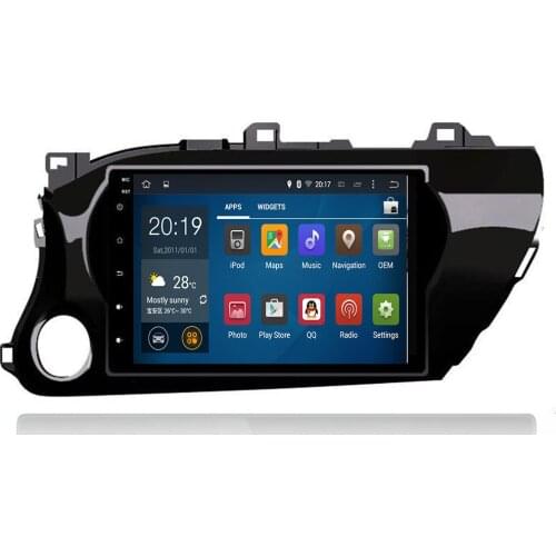 10" 2.5D IPS Android 10 8 core Car DVD Multimedia Player GPS For Toyota Hilux 2016 2017-2019 audio car radio stereo navigation