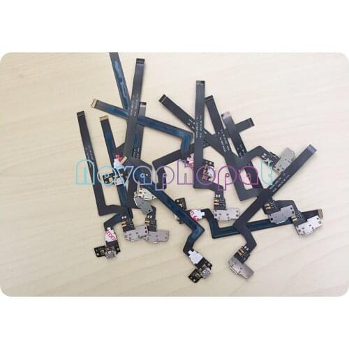 Novaphopat Charger Port For Wiko Highway 4G USB Dock Charging Port Connect Connector Flex Cable Board With Microphone 10pcs/lot