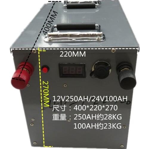 24V 100AH Electric bicycle lifepo4 not Lithium ion Battery 24V Solar Golf Car lipo Battery + 10A charger