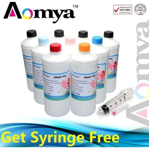 8C 1000ml Wholesale Specialized Water Proof Pigment based Ink refill ink For Epson Stylus Photo R2400/7800/4880/7880C 1000ml