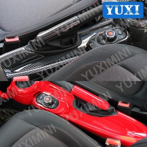 ABS Plastic Shift lever Panel Decoration Cover For BMW MINI ONE Cooper F55 F56 F57 Car Styling Interior Modification Accessories