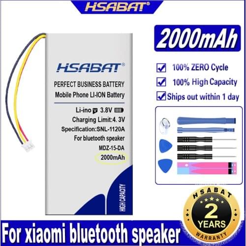 HSABAT 363392 2000mAh Battery for Xiaomi Speaker MDZ-15-DA Batteries