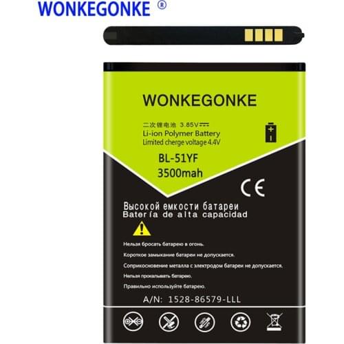WONKEGONKE BL-51YF For LG G4 Battery H818 H815 H819 H810 VS999 VS986 LS991 F500 F500S F500K F500L Batteries Bateria