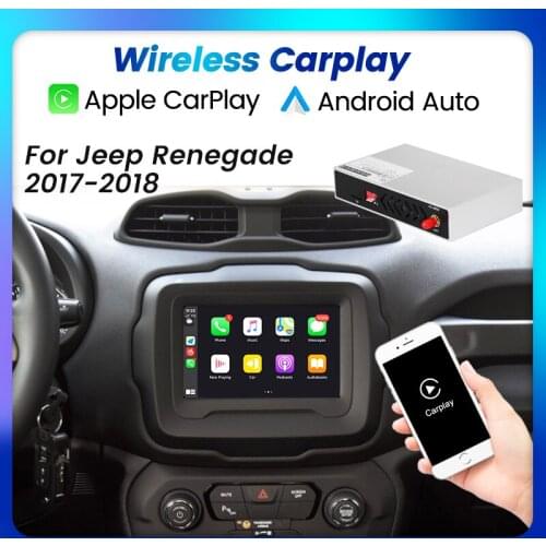 Wireless CarPlay For Jeep Renegade 2017-2018 Android Auto Module Box Video Interface Mirror-Link Siri Voice Control