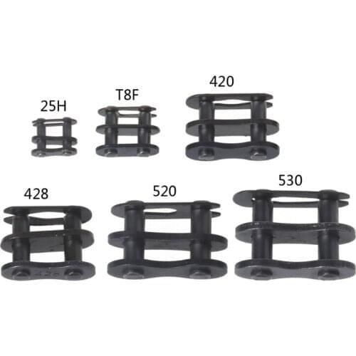 Motorcycle Chain Buckle Ring Link Black 25H# T8F# 420# 428# 520# 530