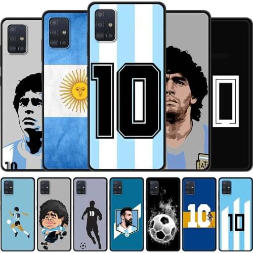 Argentina Football No. 10 Phone Case for Samsung Galaxy A51 A71 A21S A12 A11 A31 A52 A41 A32 5G A72 A02S Silicon Back Cover