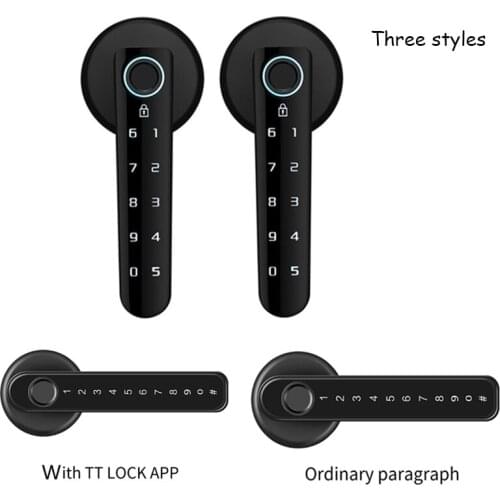 Digital Smart Lock Single Fingerprint Super Safe for Home Office Apartment Hotel Garage School (Black)