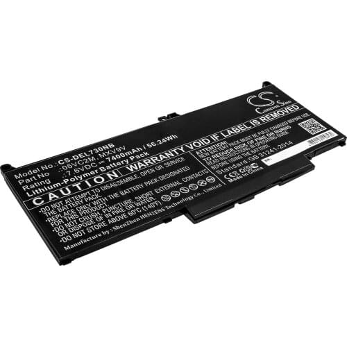 CS 7400mAh/56.24Wh battery for DELL Latitude 13 5300,Latitude 13 5300 2-in-1,Latitude 13 7300(N001L7300-D15,MXV9V
