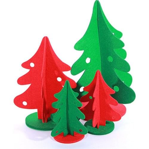 Handmade Felt Christmas Tree Table Decorations For Home 2016 Newest Christmas Indoor Decoration Supplies Trees ornament HG0184