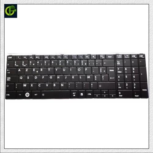 French Keyboard For TOSHIBA 9Z.N7USV.N0F NSK-TVNSV 6037B0083213 C870-191 C870-193 C870-199 C870-19F Black FR AZERTY