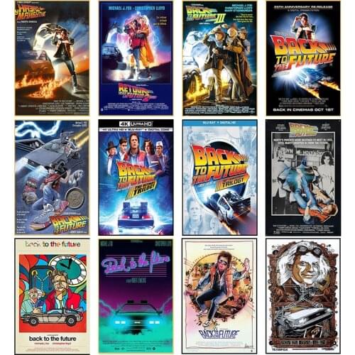 Classic Retro Movie Canvas Painting Back to the Future Posters and Prints Print Art Mural Picture Modern Home Wall Decor Cuadros