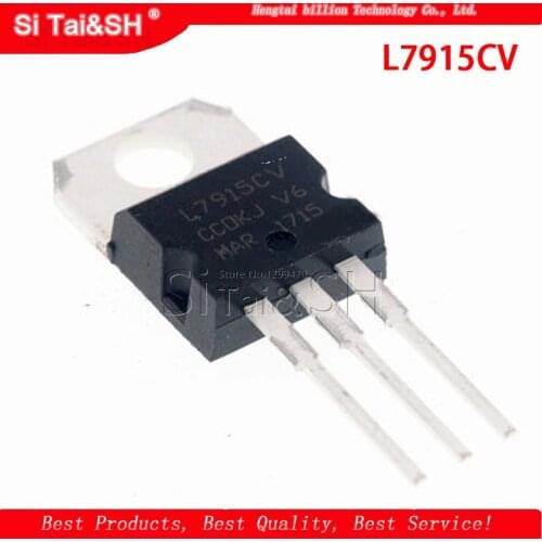 10PCS L7915CV TO220 L7915 TO-220 7915 LM7915 MC7915 7915CV new and original IC