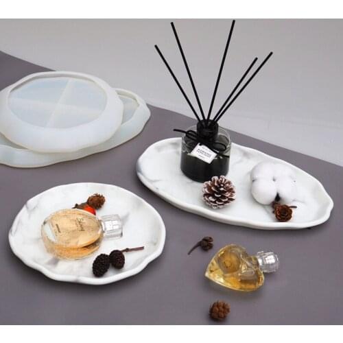 2021 Hot DIY Tray Resin Mold Epoxy Mold Resin Mold Silicone Mould Jewelry Plate Dish Casting Mold Jewelry Making Tools Wholesale