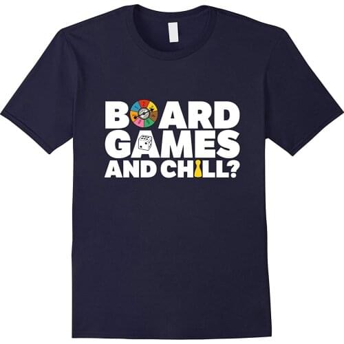 Lets Play A Board Game and Chill T-Shirt Summer Cotton Short Sleeve O-Neck Mens T Shirt New S-3XL