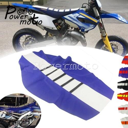 MX Motocross Enduro Ribbed Seat Cover For TE125 TE250 TE300 FE350 FE450 TC FC TE-S WR TTR YZF Gripper Traction Seat Cover