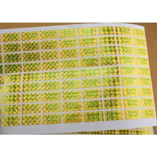 Promotion printing custom decoration thin film sticker, rolling adhesive label
